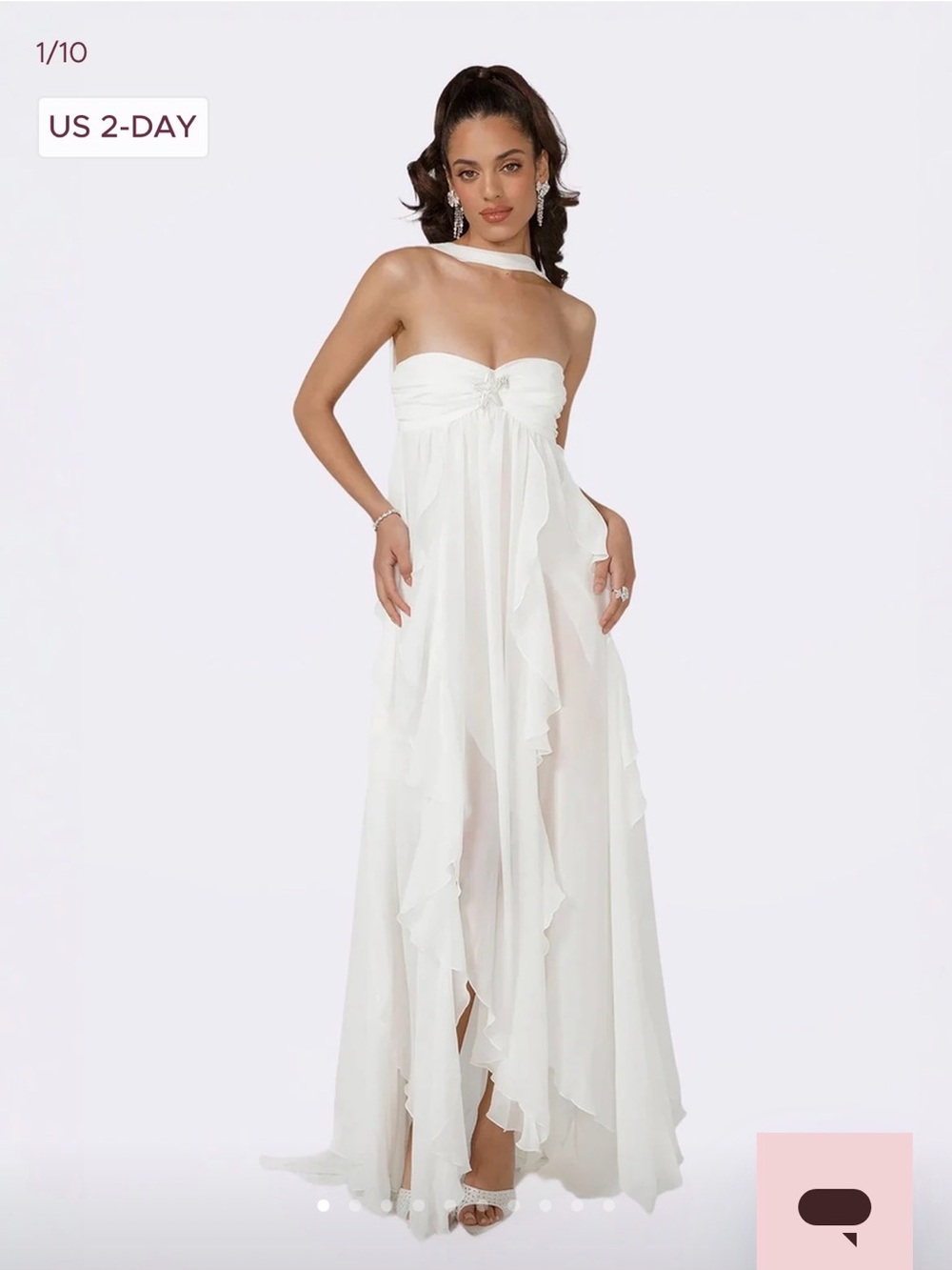 Nana Jacqueline Mariah Dress - White Bridal